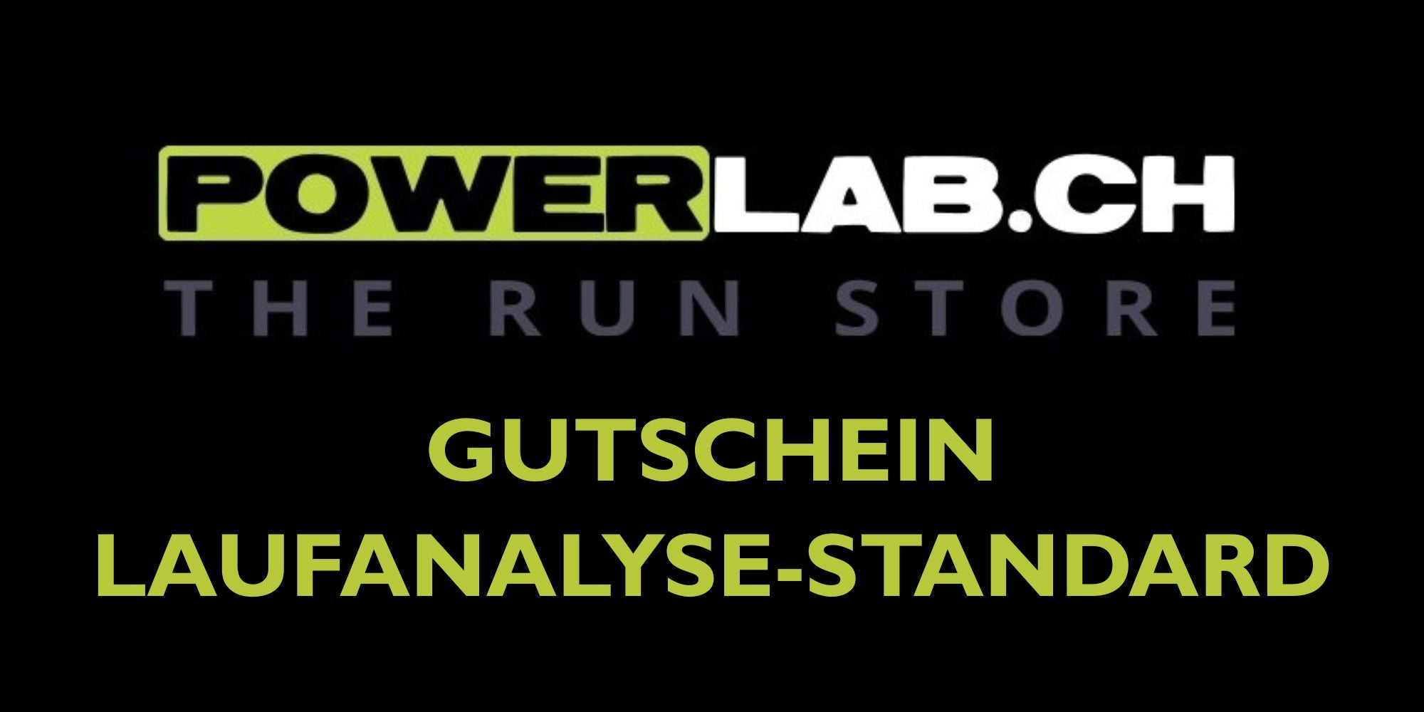 Gutschein für eine Laufanalyse Standard