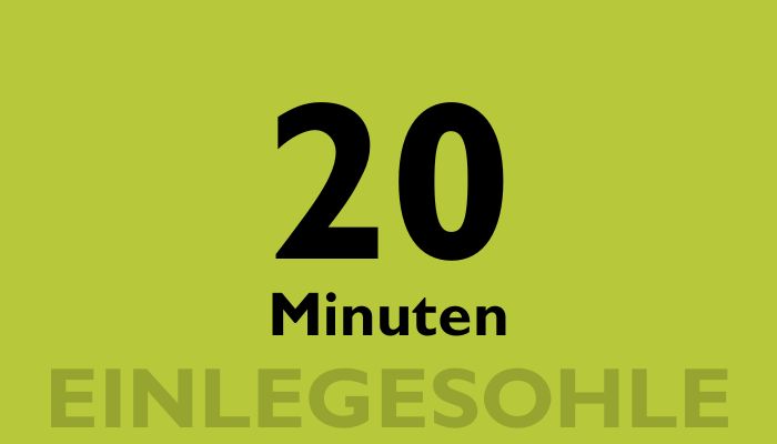 20 MINUTEN Einlegesohle