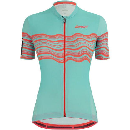 SANTINI TONO Chromosome kurzarm Jersey Women Dewy Green