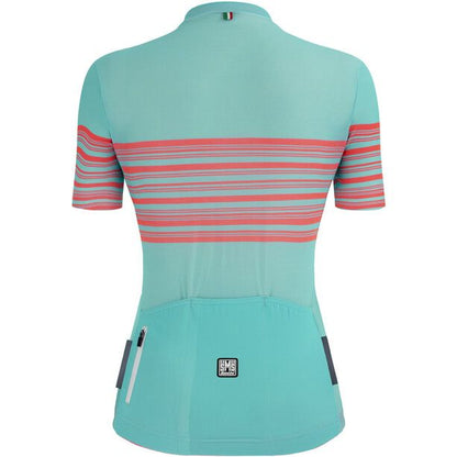 SANTINI TONO Chromosome kurzarm Jersey Women Dewy Green
